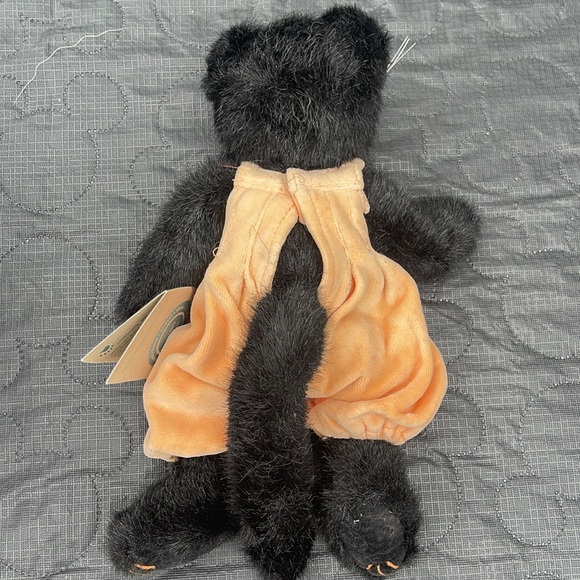 Boyd's Bears Halloween Black Cat - Orange Overalls-Tags Attached - Picture 7 of 8
